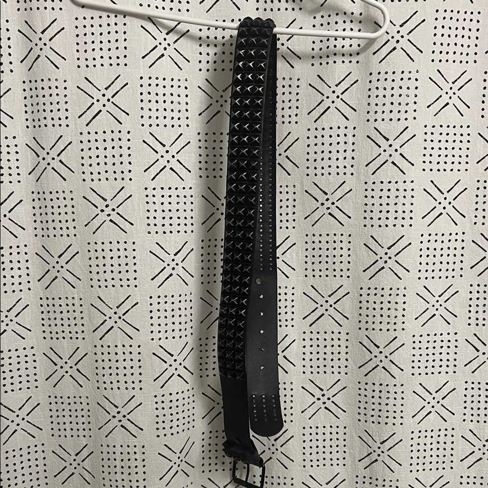 Men’s Black Punk Studded Men's Belt